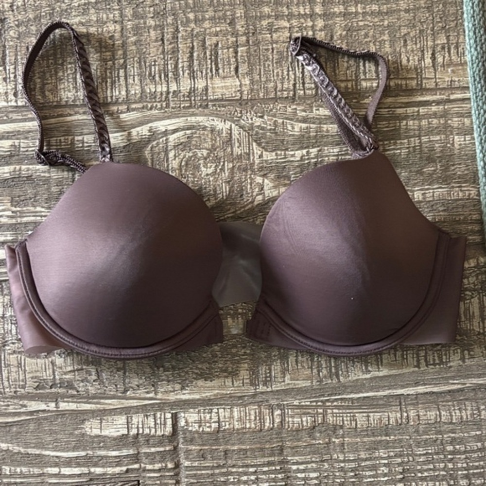 Le Mystere Women's Smooth Underwire T-Shirt Bra - Brown